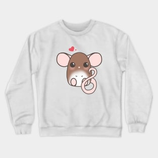 Cute Rat - Brown Crewneck Sweatshirt